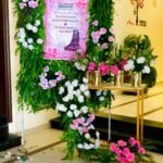 Luxury Floral Wedding Welcome Board Decor