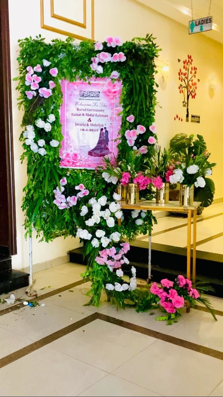WhatsApp Image 2026-05-28 at 12.48.05 AM Luxury Floral Wedding Welcome Board Decor - Image 1