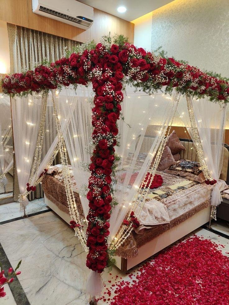 WhatsApp Image 2026-05-28 at 1.09.11 AM Luxury First Night Rose Bed Décor - Image 1