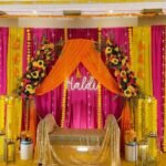 Luxury Haldi Stage Decoration