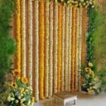 Luxury Mayun Floral Backdrop | Mehndi Décor