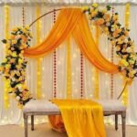 Luxury Mehndi Stage Floral Decor