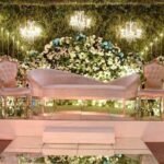 Luxury White & Turquoise Wedding Stage Décor