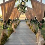 Luxury Outdoor Wedding Floral Walkway Canopy