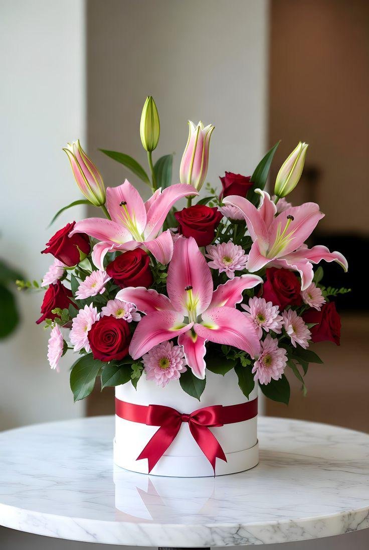 WhatsApp Image 2026-05-28 at 12.54.45 AM Luxury Lily & Red Rose Box - Image 1