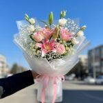 Luxury Pink Lily & Rose Bouquet