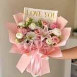Luxury Pink Lily & Rose Bouquet