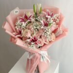 Stargazer Lily & Rose Luxury Bouquet