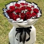 Luxury Red Rose Bouquet with Baby's Breath