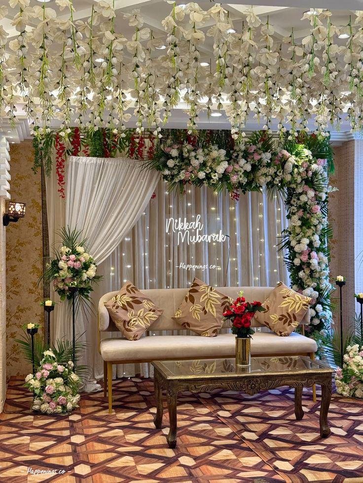 WhatsApp Image 2026-05-28 at 12.56.23 AM Luxury White & Blush Nikkah Floral Stage Backdrop - Image 1