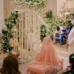Luxury White Floral Nikkah Canopy & Stage Décor