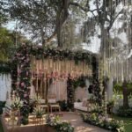 Luxury Mehndi Stage Floral Decor