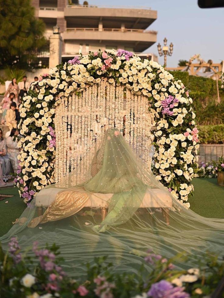 WhatsApp Image 2026-05-28 at 12.56.35 AM Luxury Rose Floral Arch Stage Décor - Image 1
