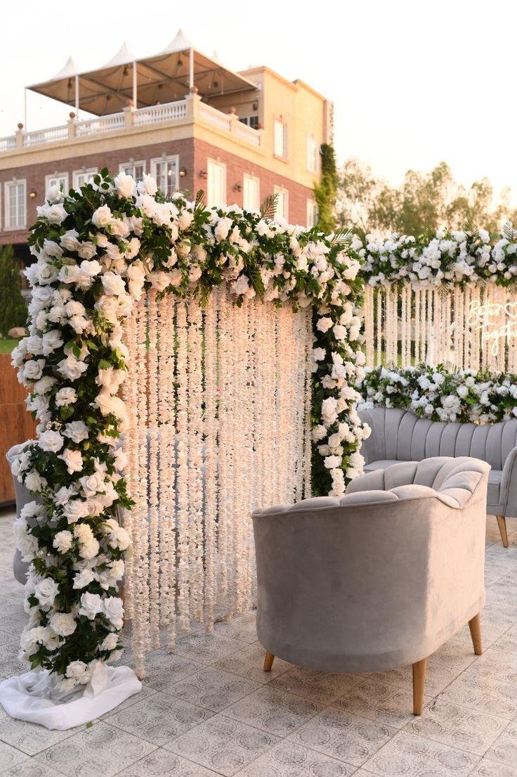 WhatsApp Image 2026-05-28 at 12.57.00 AM Luxury White Rose Wedding Stage Decor - Image 1
