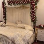 Luxury Wedding Bed Floral Decoration