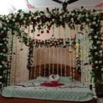 Luxury Wedding Bed Floral Decor