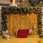 Luxury Mehndi Flower Decor & Mayun Stage