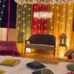 Luxury Mehndi Stage Floral Décor