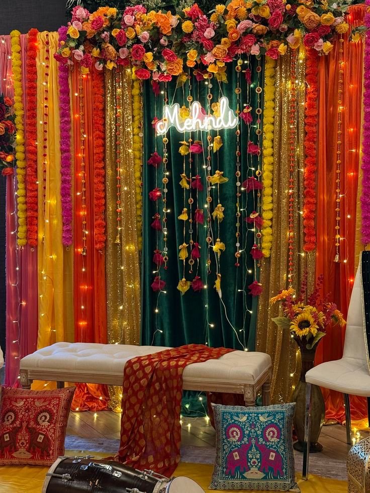 WhatsApp Image 2026-05-29 at 2.12.22 AM Luxury Mehndi Stage Floral Décor - Image 1