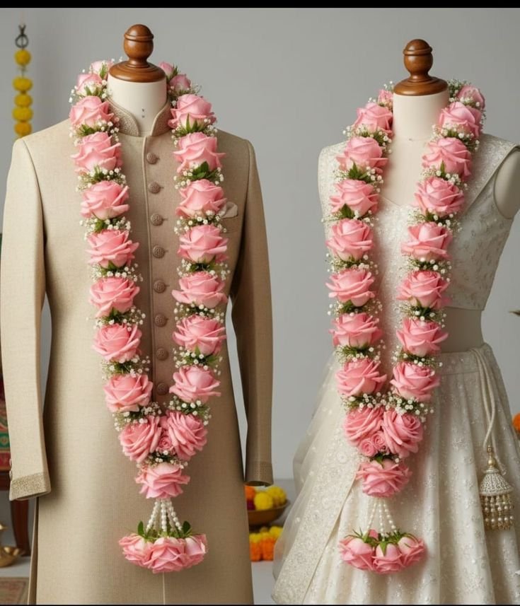 WhatsApp Image 2026-05-30 at 8.48.05 PM (2) Luxury Fresh Pink Rose Wedding Varmala Set - Image 1