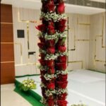 Luxury Red Rose & Baby’s Breath Wedding Varmala