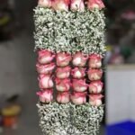 Luxury Pink Rose & Baby’s Breath Floral Garland
