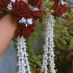 Crimson Rose & Tuberose Bridal Flower Jewellery Set