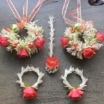 Luxury Fresh Flower Bridal Jewelry Set