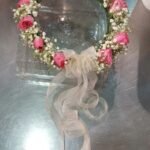 Luxury Fresh Rose & Baby’s Breath Floral Crown